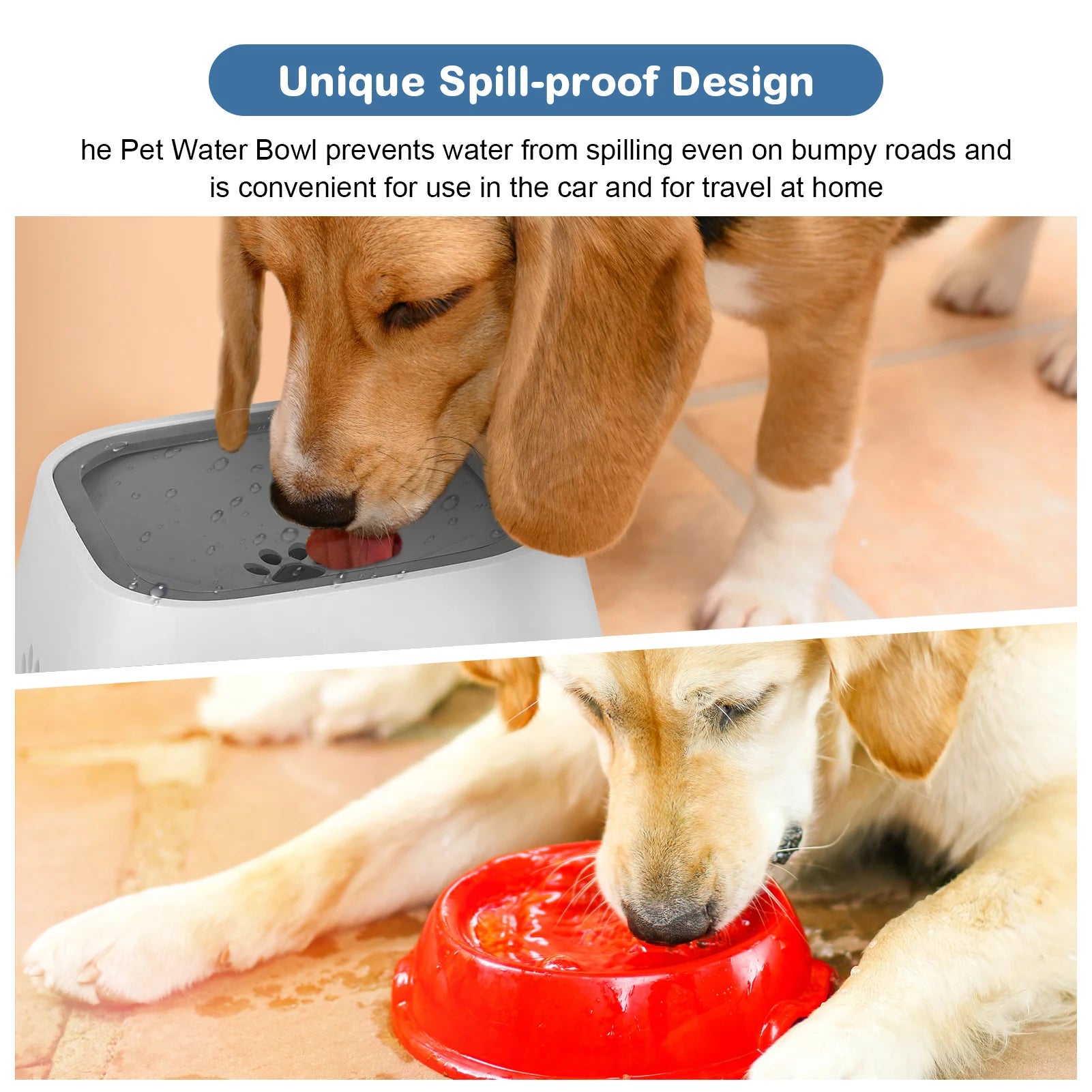 Anti Spill Water Bowl